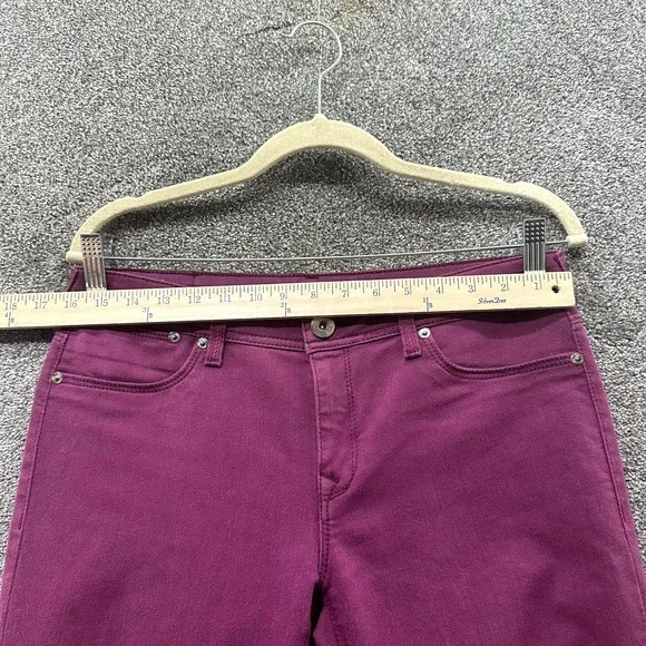 DL1961 Jeans Women 29 Pink Denim SAMANTHA Slim Straight Mid Rise Stretch Comfort - Picture 6 of 16